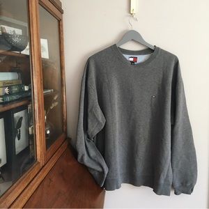 🍂3 for $25🍂 VTG TOMMY HILFIGER GREY CREWNECK SWEATER